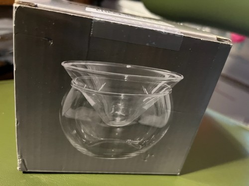 Glass caviar chiller server - glass,